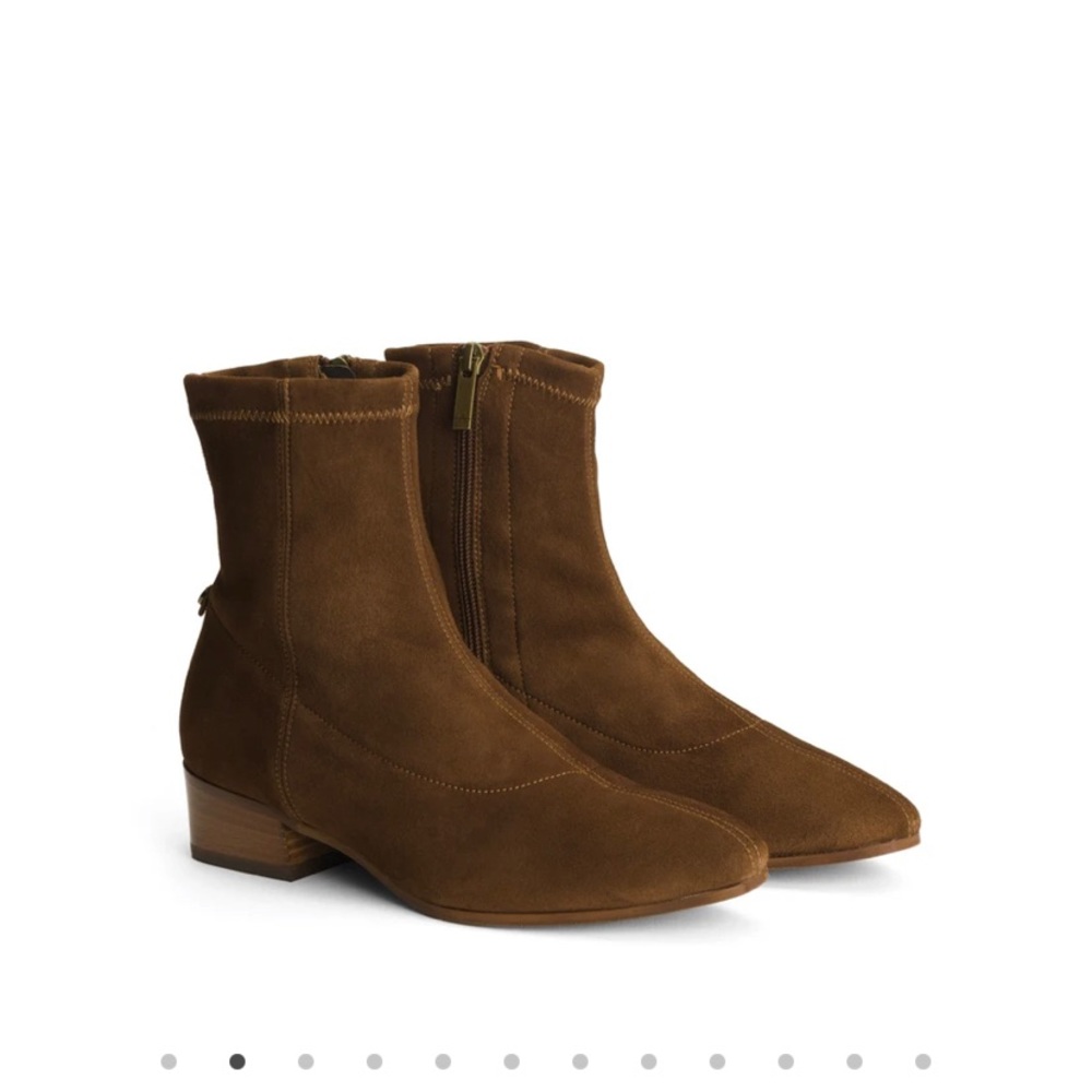 Fabianna chocolate ankle boot sz 10 suade